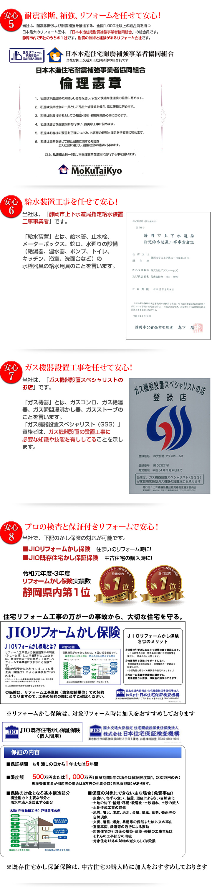 アプスホームズの安心出来る10理由